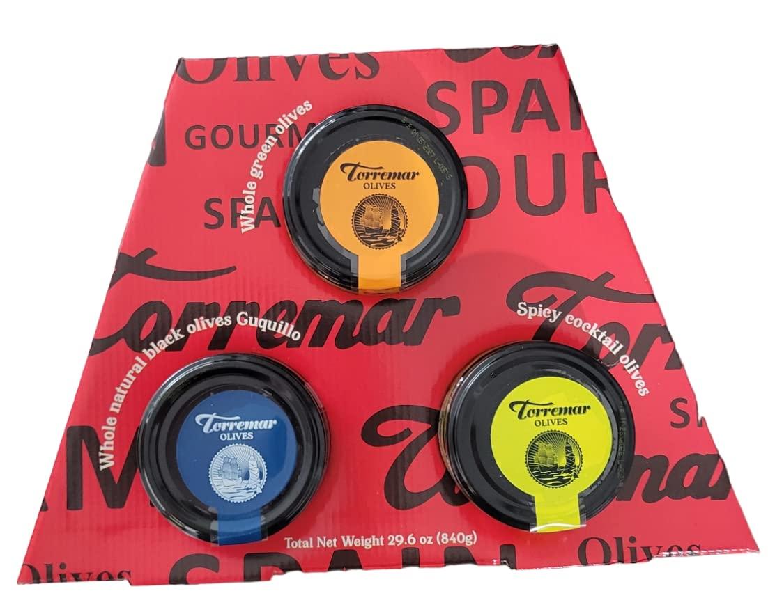 Torremar Torremar | Spanish Olives Tapas Selection | Berlin Tri Pack | 15oz (500grs) | Pack of 1
