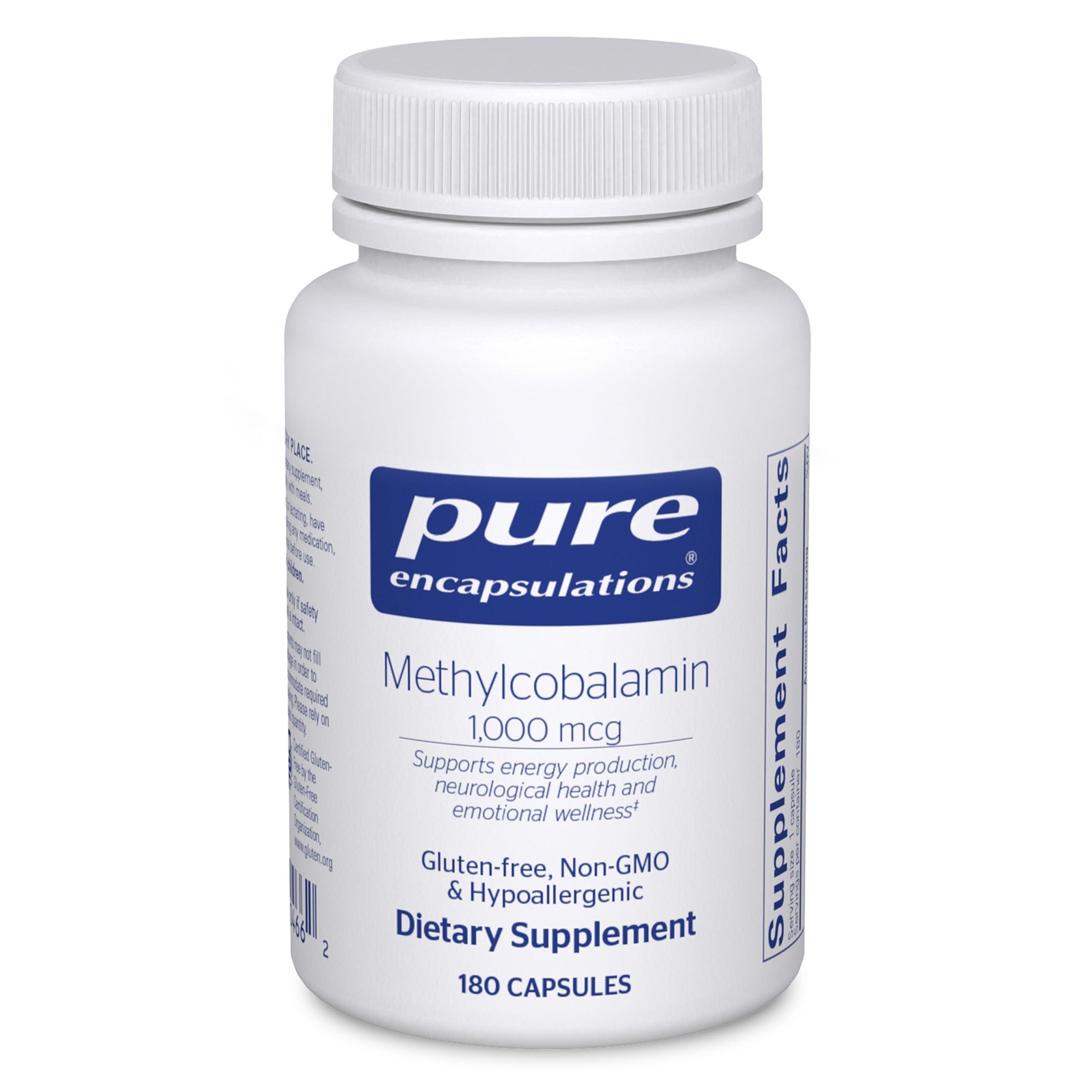 Pure Encapsulations Pure Encapsulations Methylcobalamin 1,000 mcg - Vitamin B12 Supplement to Support Memory & Nerve Health - Premium Vitamin B12 Capsules - 180 Capsules