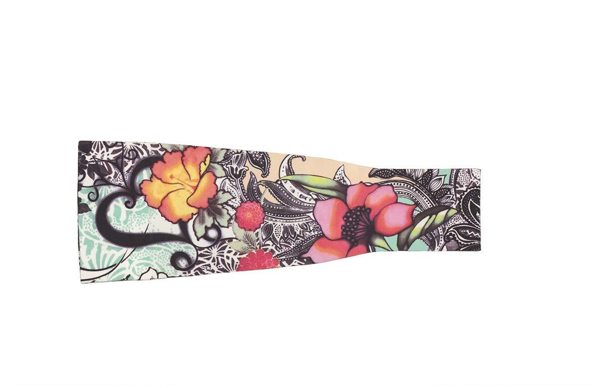 Lymphedivas LympheDIVAs Medical Graduated Compression Sleeve for Lymphedema (Short 20-30 mmHg Large, Tattoo Blossom)