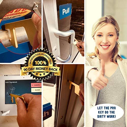 Mogix Clean Key Pro With Stylus, Large Door Opener Hook & Bottle Opener - Best For Hygiene No Touch Applications