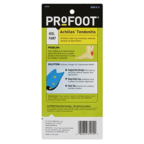 PROFOOT ProFoot Achilles Tendonitis Men's Orthotic Heel Cup, 1 ea