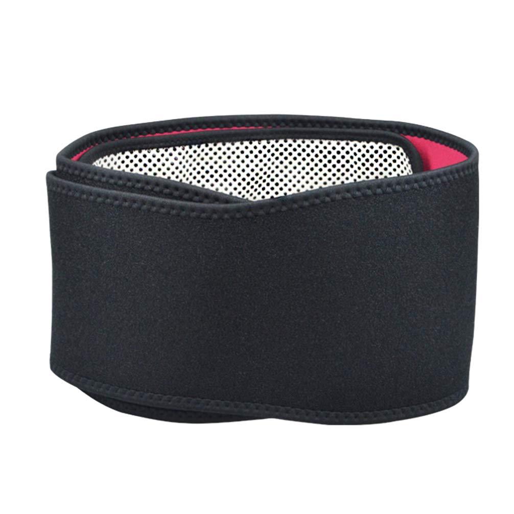 Healifty Self Heating Back Brace Elastic Infared Heating Pad Lower Back Support Girdle Massage Waist Wrap Back Braces for Magnetic Back Belt Magnetic Mount Waist Support