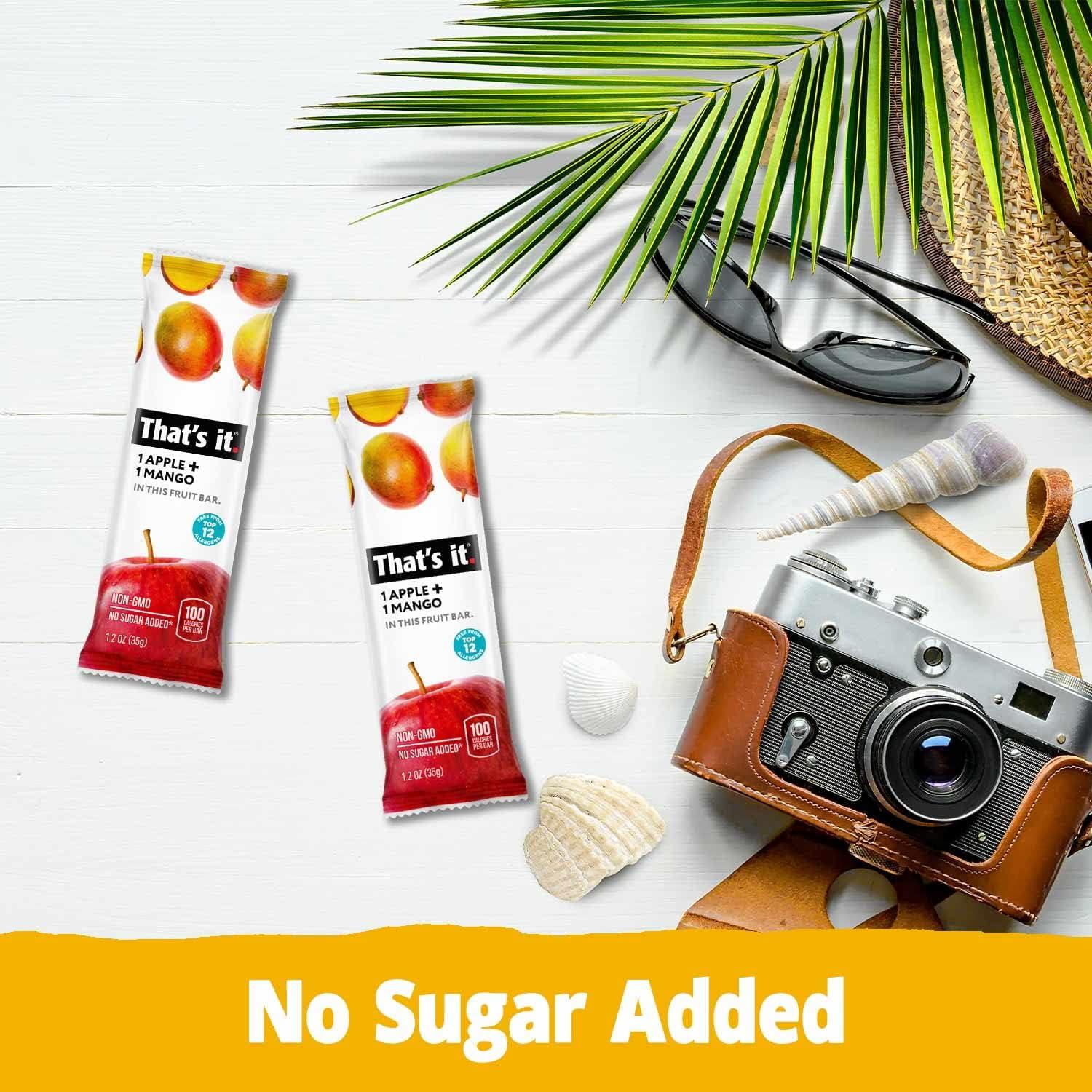 That's it. Fruit Bars Snack Gift Box (20 Pack) - 100% Natural, Gluten-Free, Vegan Fruit Snacks Variety Pack