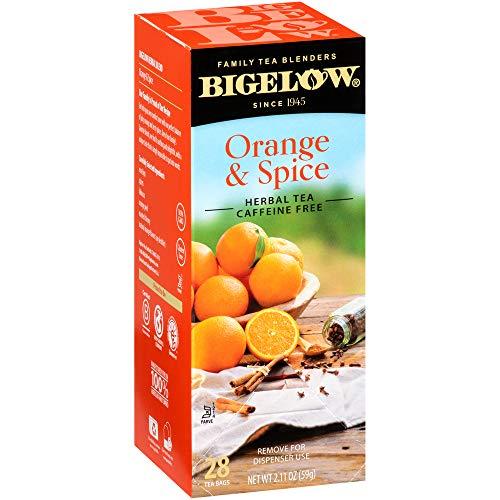 Bigelow Bigelow Orange & Spice Herbal Tea 28-Count Box (Pack of 1) Caffeine-Free Soothing Herbal Tea Sweetly Citrus-y Tea with an Herbal Twist