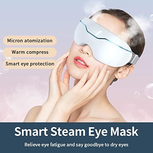 BINOXY Heated Eye Mask Rechargeable Cordless Sleep Mask with 3D Contoured Zero-Pressure Eye Warmer for Dry Eyes, Ideal Destress Gifts for Mom