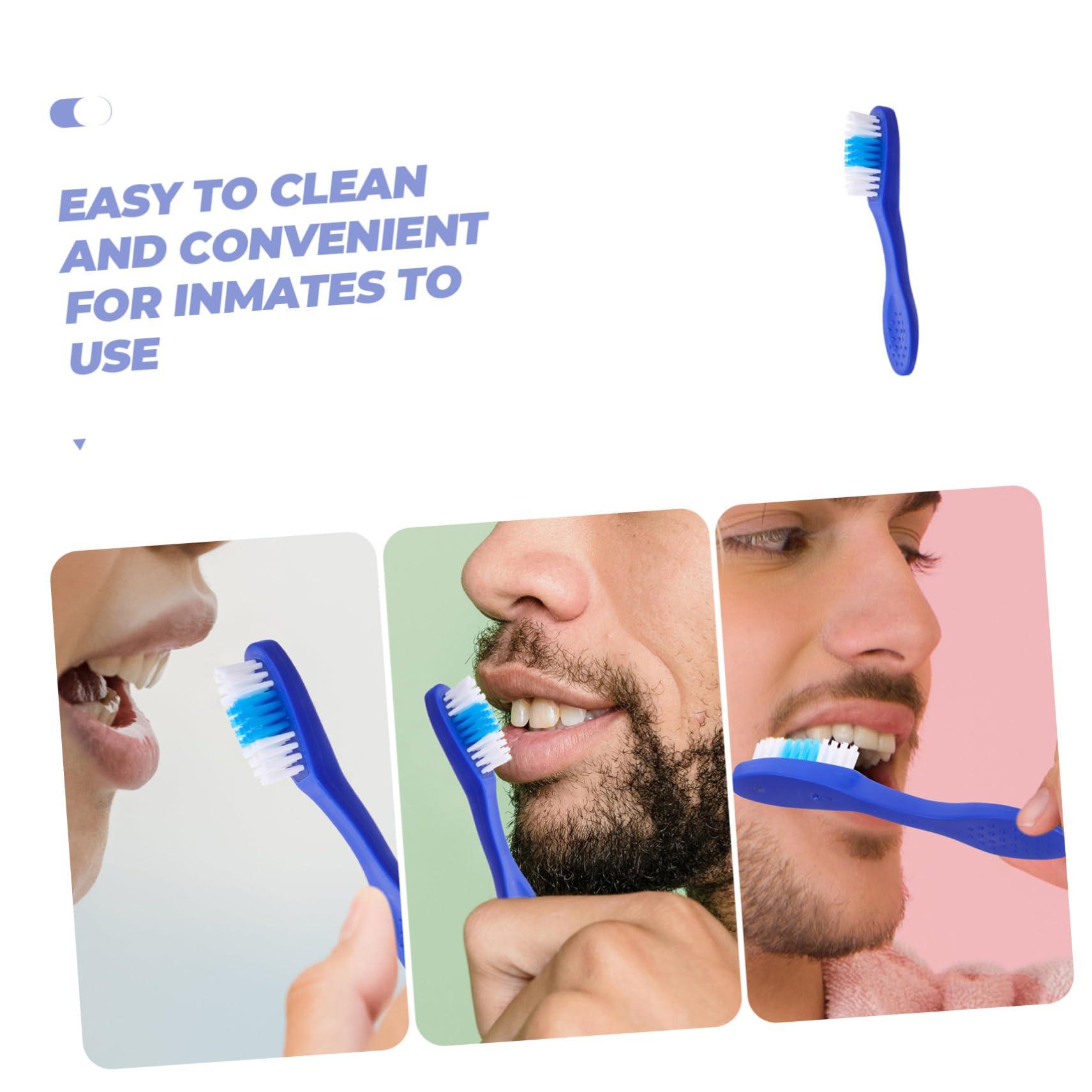 COOLHIYA COOLHIYA 10pcs Prison Toothbrush Tooth Brush Small Toothbrush Mini Toothbrush Portable Toothbrushes Soft Bristles Toothbrushes Oral Cleaning Brush Set Soft Nylon Travel Short Handle