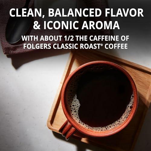 Folgers Folgers Half Caff Coffee, Medium Roast, Keurig K-Cup Pods, 10 Count (Pack of 6)