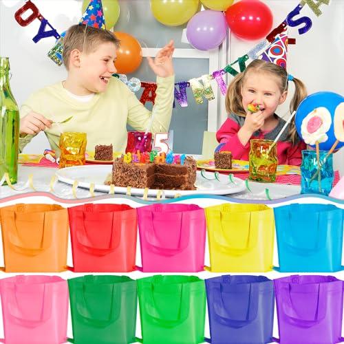 SPERPAND SPERPAND 30Pcs Small Gift Bags with Handles, Holiday Gift Bags Treat Tote Party Favor Bags Goodie Bags for Kids Birthday, Baby Shower, Christmas Gift Bags