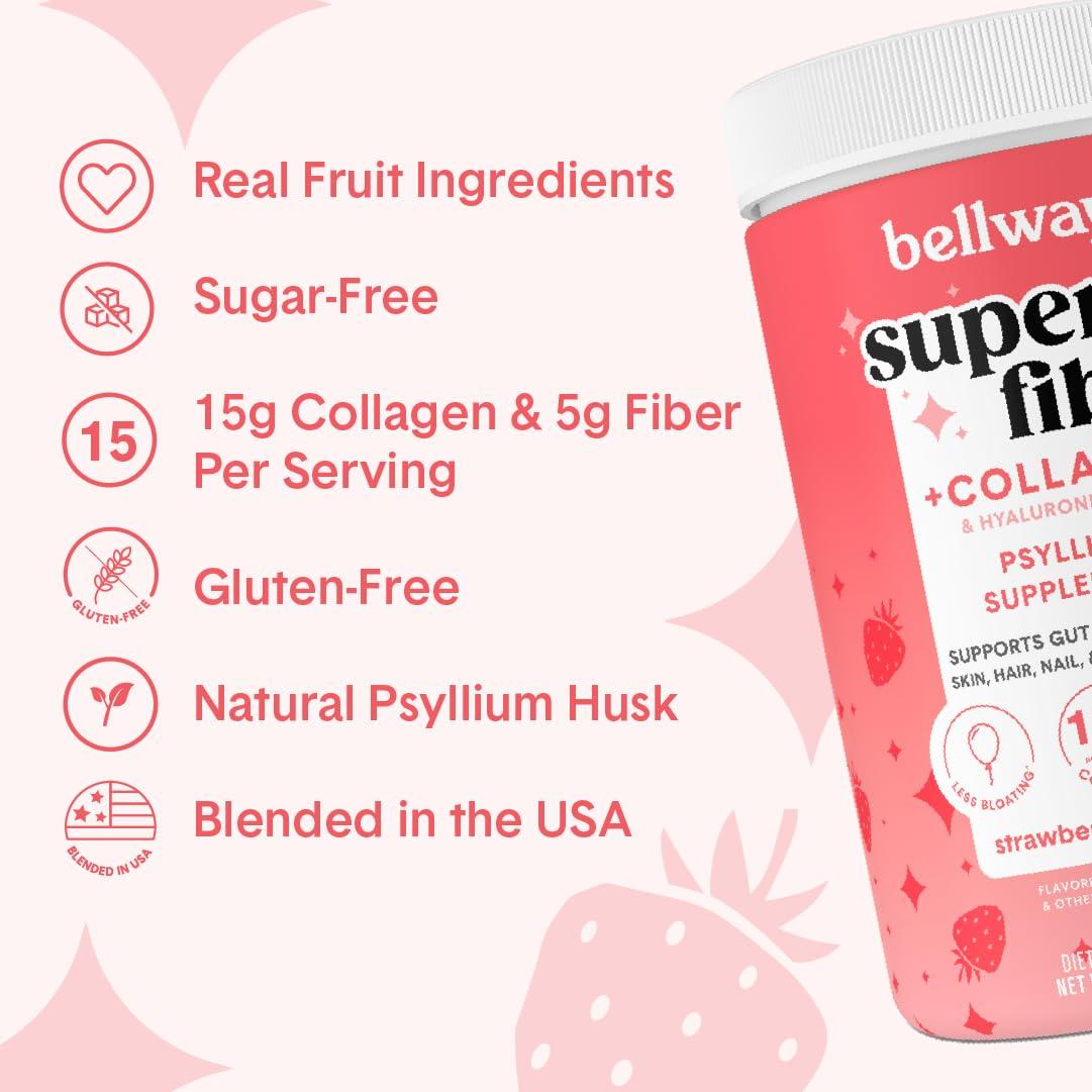 Bellway Bellway Super Fiber Powder + Collagen, Strawberry Lemonade Super Fiber Gummies