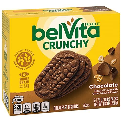 Belvita belVita Chocolate Breakfast Biscuits, 5 Packs (4 Biscuits Per Pack)