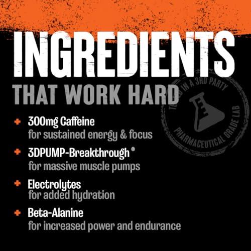 Animal Animal Primal Muscle Hydration + Preworkout Powder Contains Beta Alanine, 3DPump, Caffeine & Electrolytes Improves Energy, Focus, Endurance & Absorption Fruit Punch Flavor, 17.9 oz