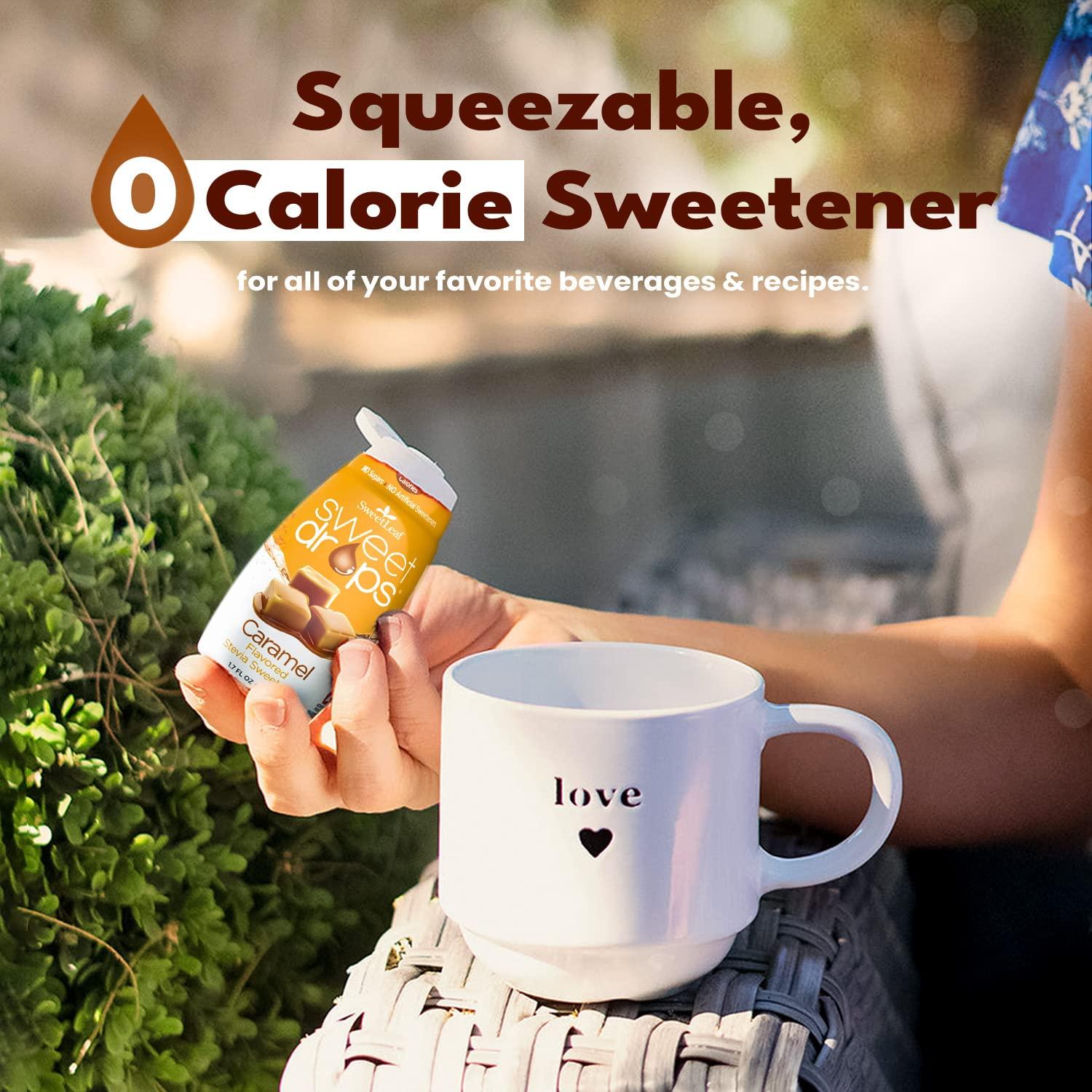 SweetLeaf SweetLeaf Sweet Drops - Stevia Liquid Variety Pack, Chocolate, Caramel, Vanilla, Pumpkin Spice, Sugar-Free Coffee Syrup Alternative, 1.7 Oz Ea (Pack of 4)