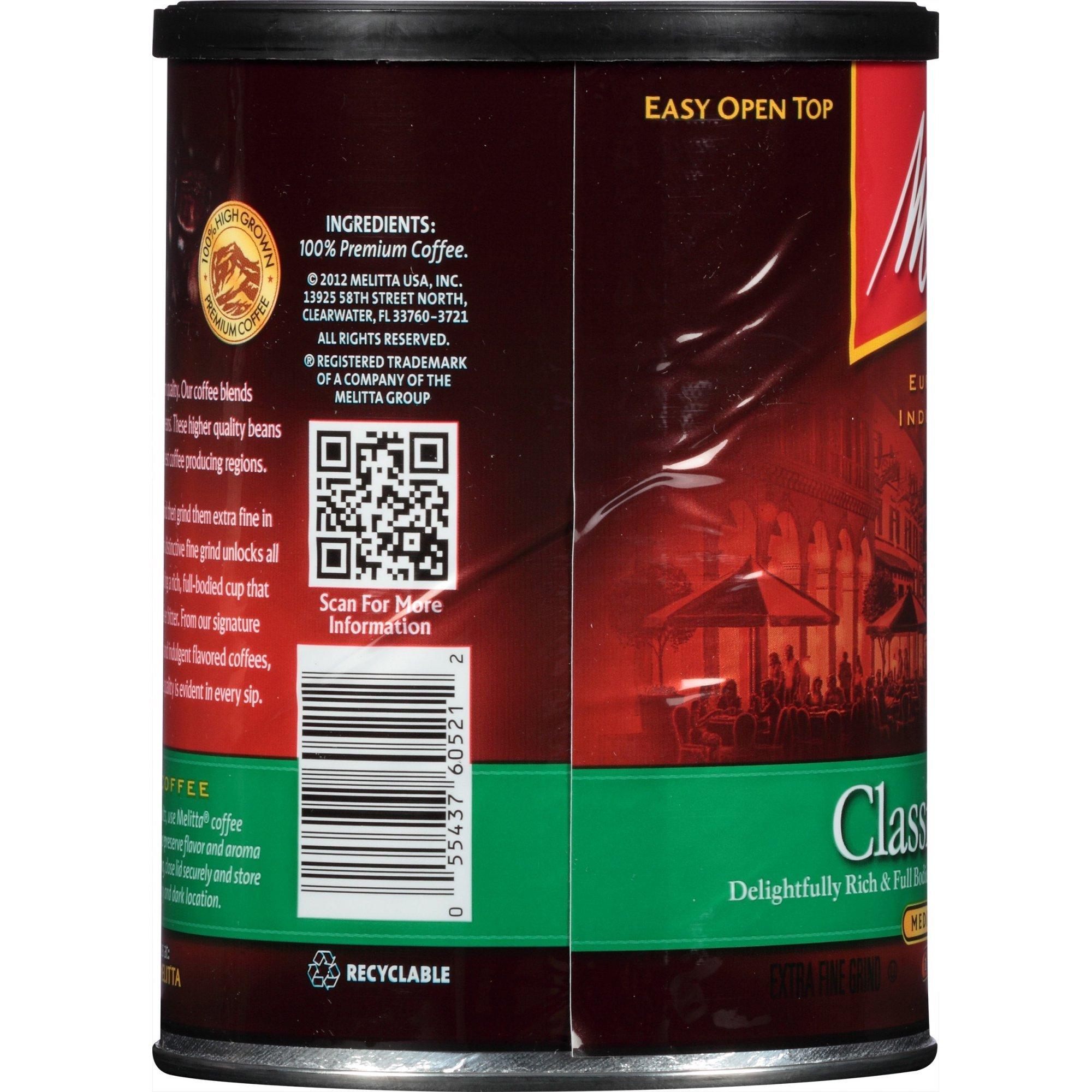 Melitta Melitta Classic Decaf Medium Roast Coffee, 10.5 ounce