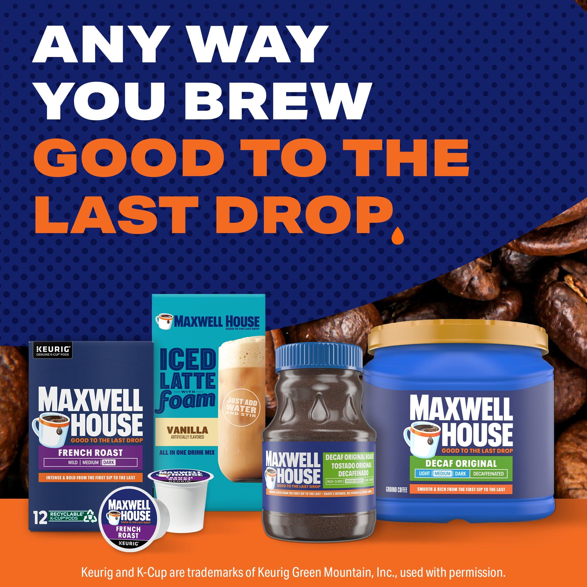 MAXWELL HOUSE Maxwell House Decaffeinated Original Medium Roast Ground Coffee, 29.3 oz Canister