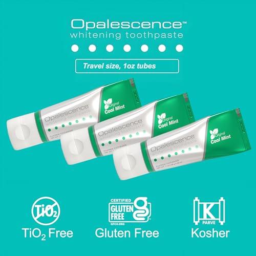 Opalescence Opalescence Whitening Toothpaste Travel Size 1 Ounce (2 Pack) Fluoride Teeth Whitening Toothpaste, Mint Flavor 402-2