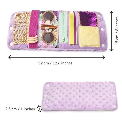 ODOXIA Fidget Wrist Cuff Sensory Toys | Fidget Toys for Dementia | Dementia Products for Elderly | Anxiety Sleeve | Gifts and Activities for Seniors with Alzheimers or Dementia | Sensory Fidget Toys