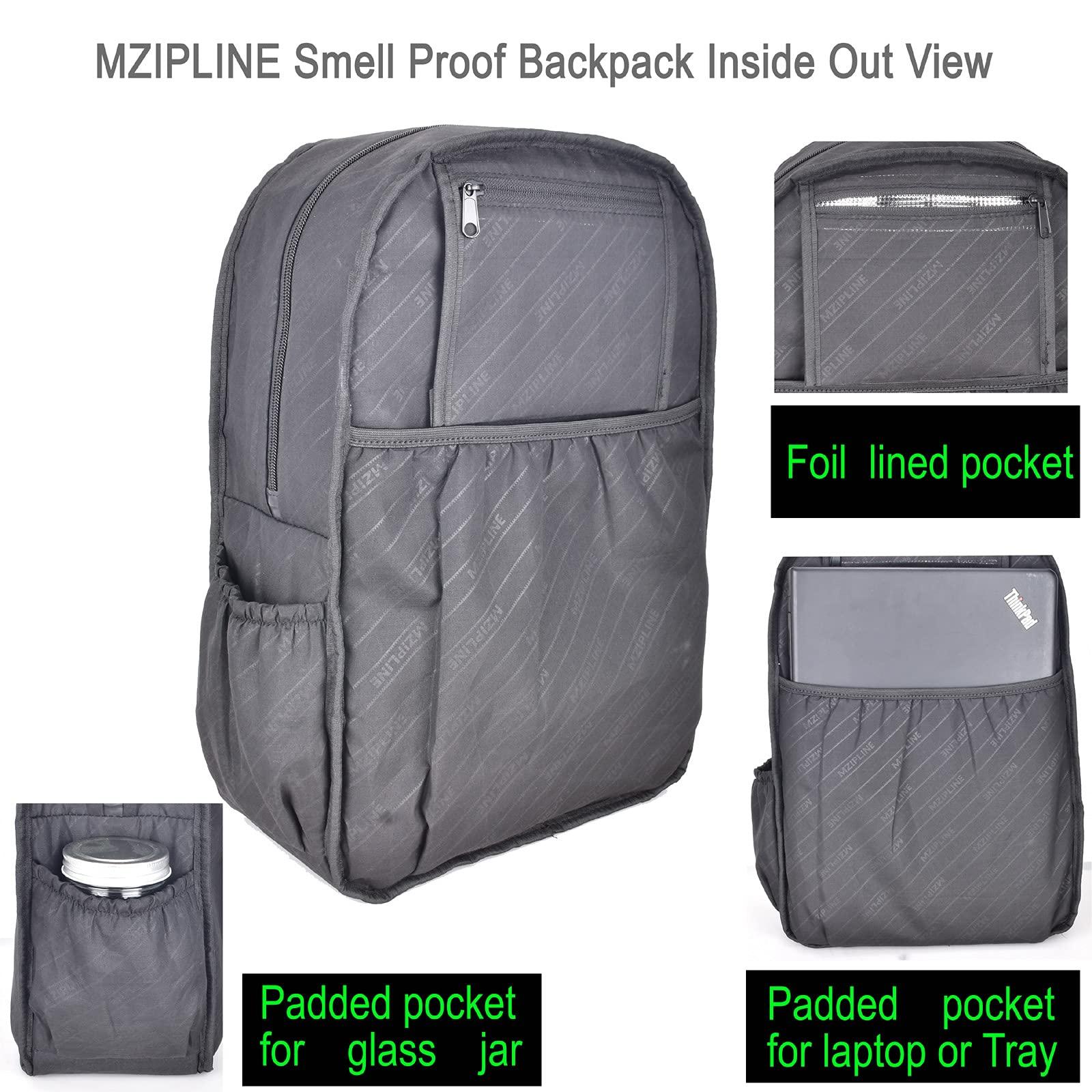 MZIPLINE MZIPLINE Smell Proof Backpack with TSA Lock and Key and Small Pink Odor Proof Case