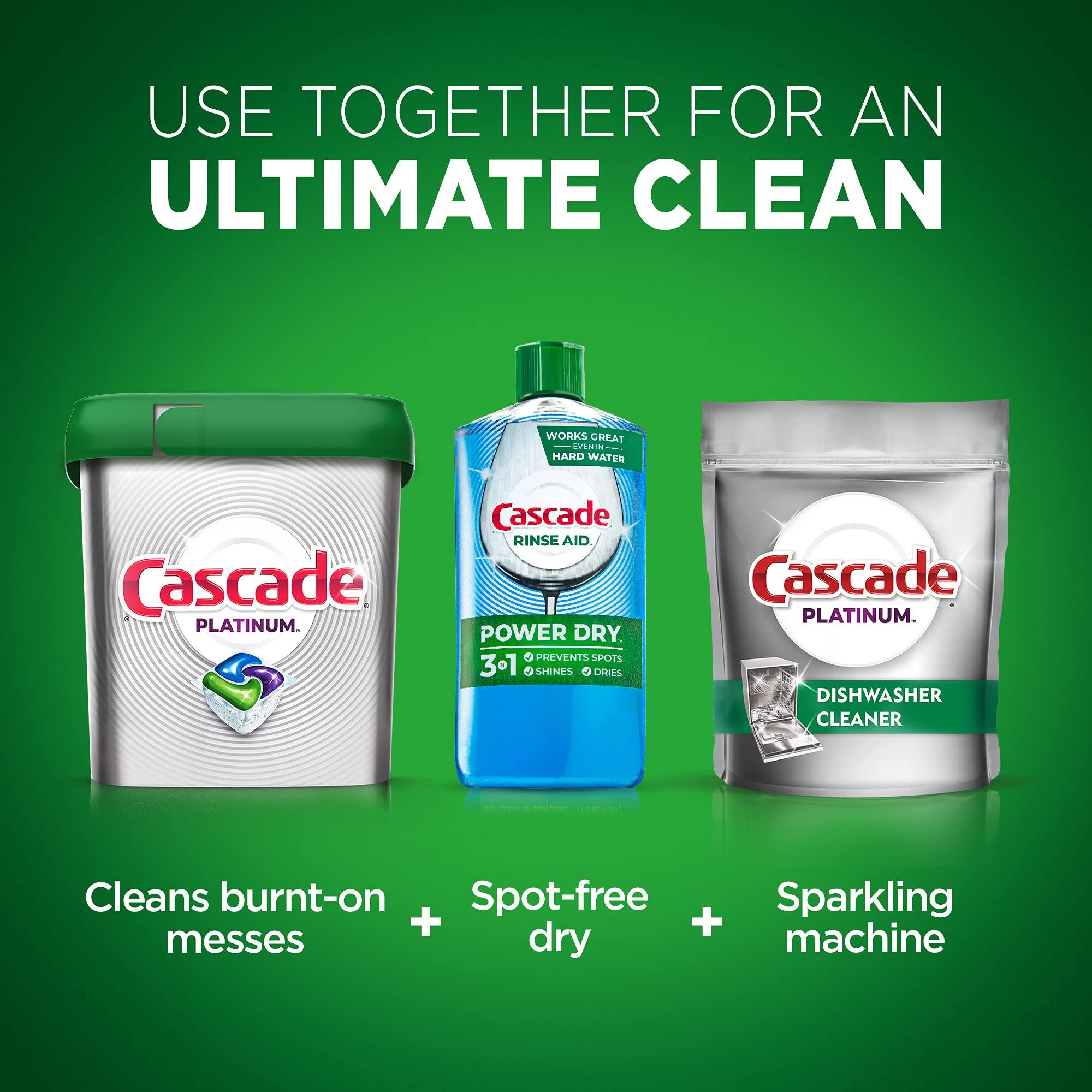 Cascade Cascade Platinum Dishwasher Rinse Aid, 8.45 fl oz (Packaging May Vary)