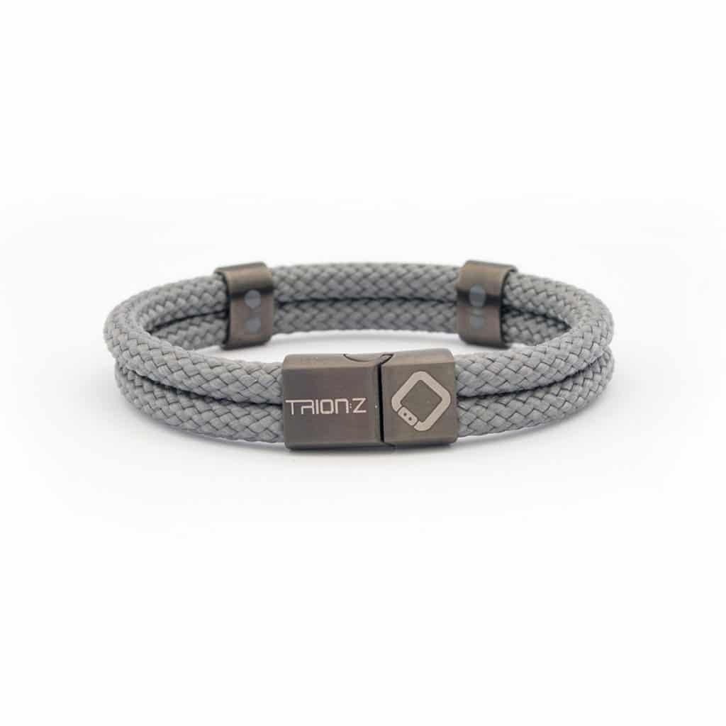 TRION:Z Trion:Z Zen Loop Duo Magnetic Field Therapy Wristband for Women & Men Featuring Patented ANSPO Technology (Charcoal, X-Large)