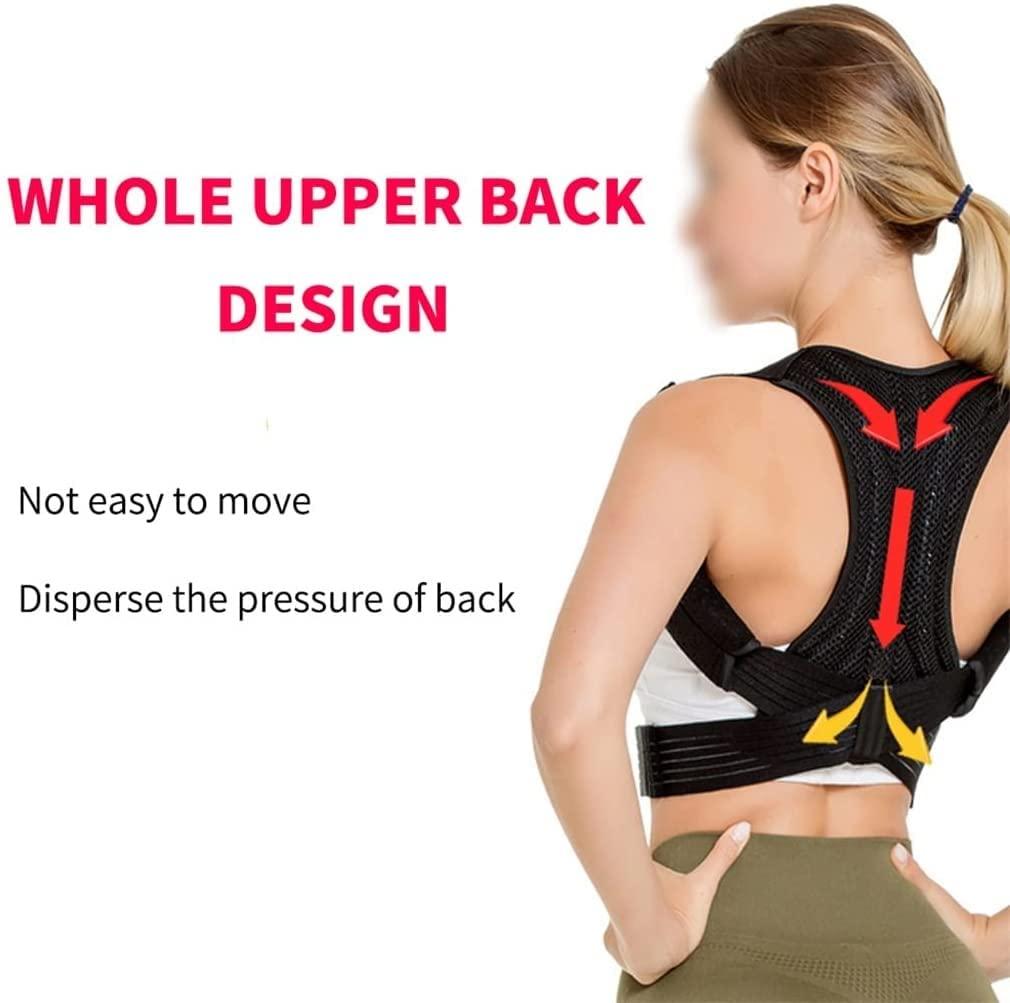 KANDUO KANDUO Posture Corrector-Back Brace for Men and Women- Fully Adjustable Straightener for Mid, Upper Spine Support- Neck, Shoulder, Clavicle and Back Pain Relief-Breathable (Color : Medium)
