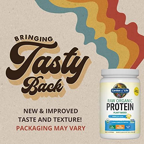 Garden of Life Garden of Life Organic Vegan Vanilla Protein Powder 22g with Zinc Supplements 30mg - Raw Food Created Nutrients for Immune Support, Skin Health, Muscle Recovery