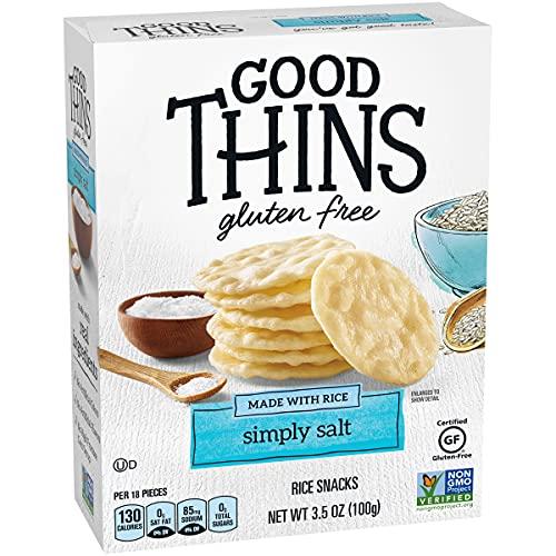 Good Thins Good Thins Simply Salt Rice Snacks Gluten Free Crackers, 3.5 oz (Pack of 3)