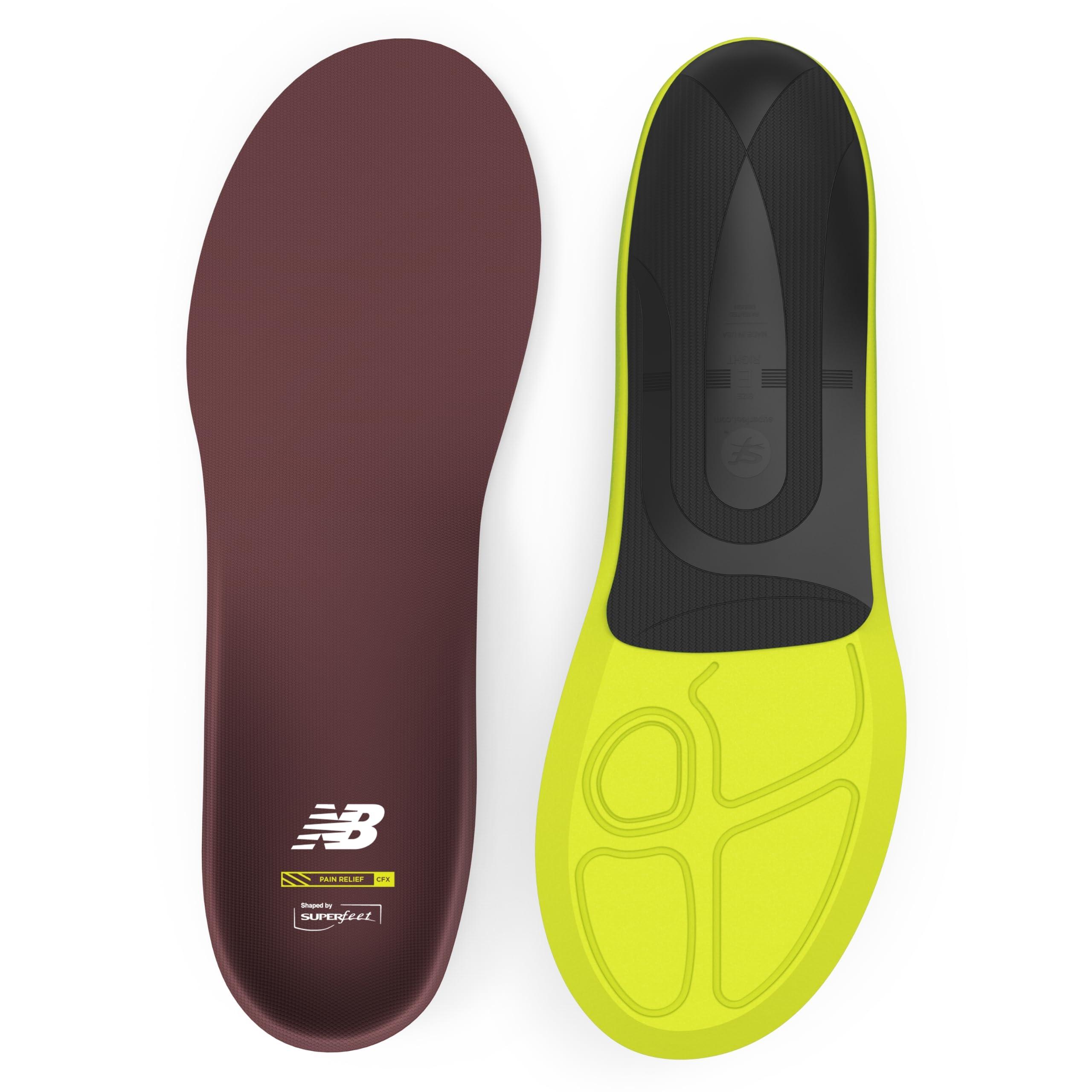 Superfeet New Balance Pain Relief CFX Shoe Insert - Arch Support for Runners - Therapeutic Cushioning - Unisex - 11.5-13 Men / 12.5-14 Women