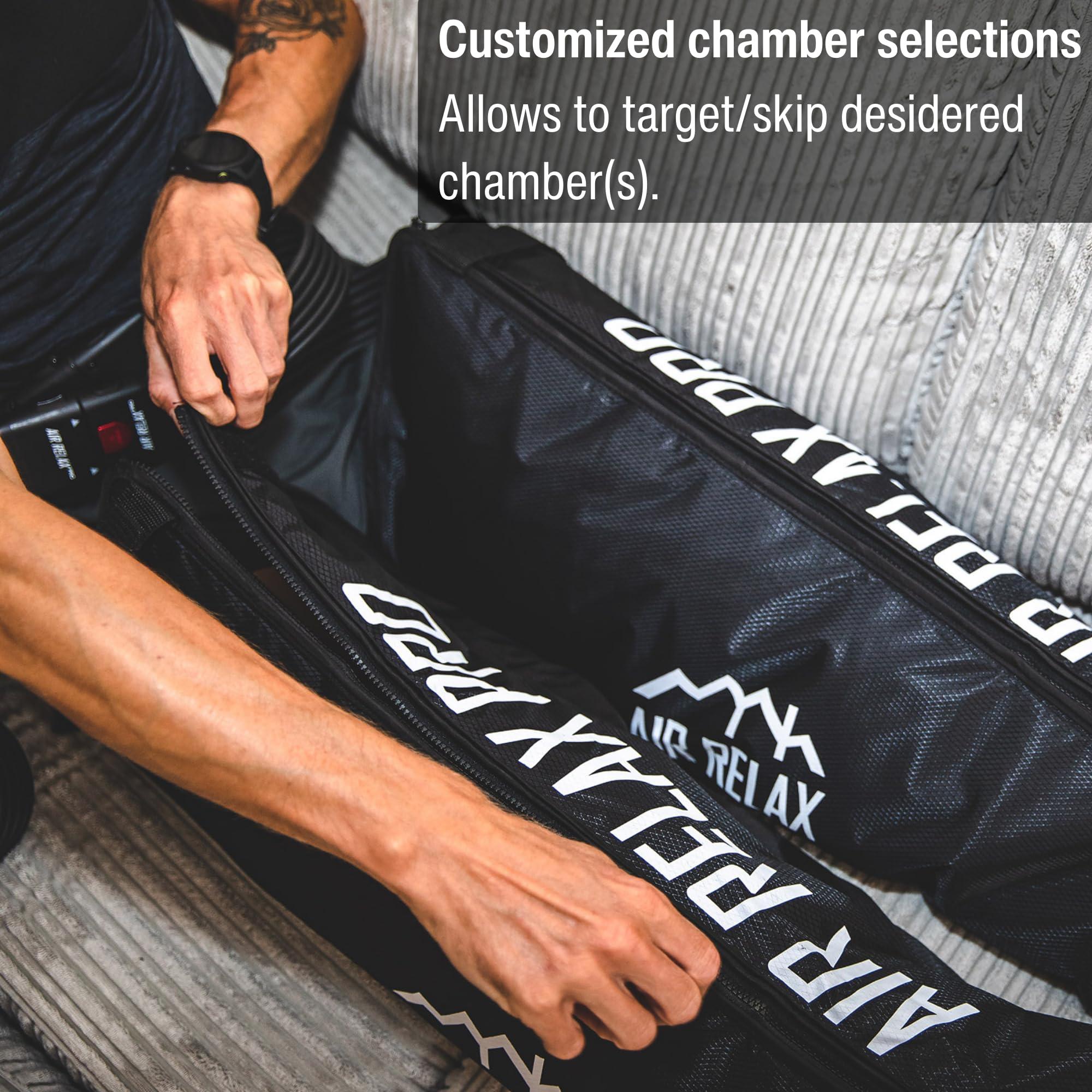 Air Relax Air Relax Pro AR-4 Professional Compression Boots, FDA Cleared Leg Recovery System, Medical Grade Recovery Boots and Pump, 4 Therapy Modes 6 Chambers, for Circulation and Muscle Recovery