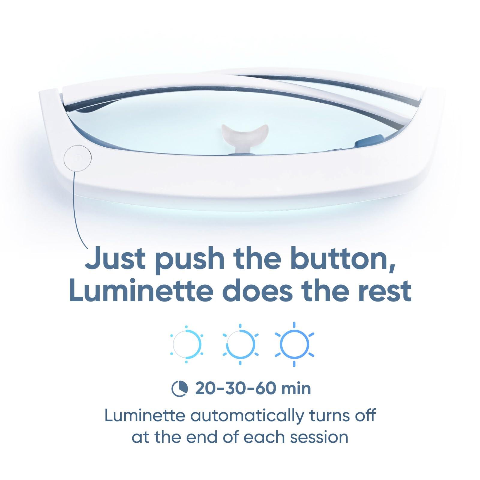 luminette Luminette 3 Light Therapy Glasses - Wearable Light Therapy Lamp - Blue Enriched White LED Sun Lamp - Natural Relief for Sleep Problems, Seasonal Mood Disorders and Jet lag - Portable Daylight Lamp