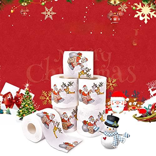clinmday clinmday Christmas Toilet Paper,Merry Christmas Santa Claus Toilet Paper Tissue Napkin Prank Fun Birthday Party Novelty Gift Idea Funny Toilet Paper C