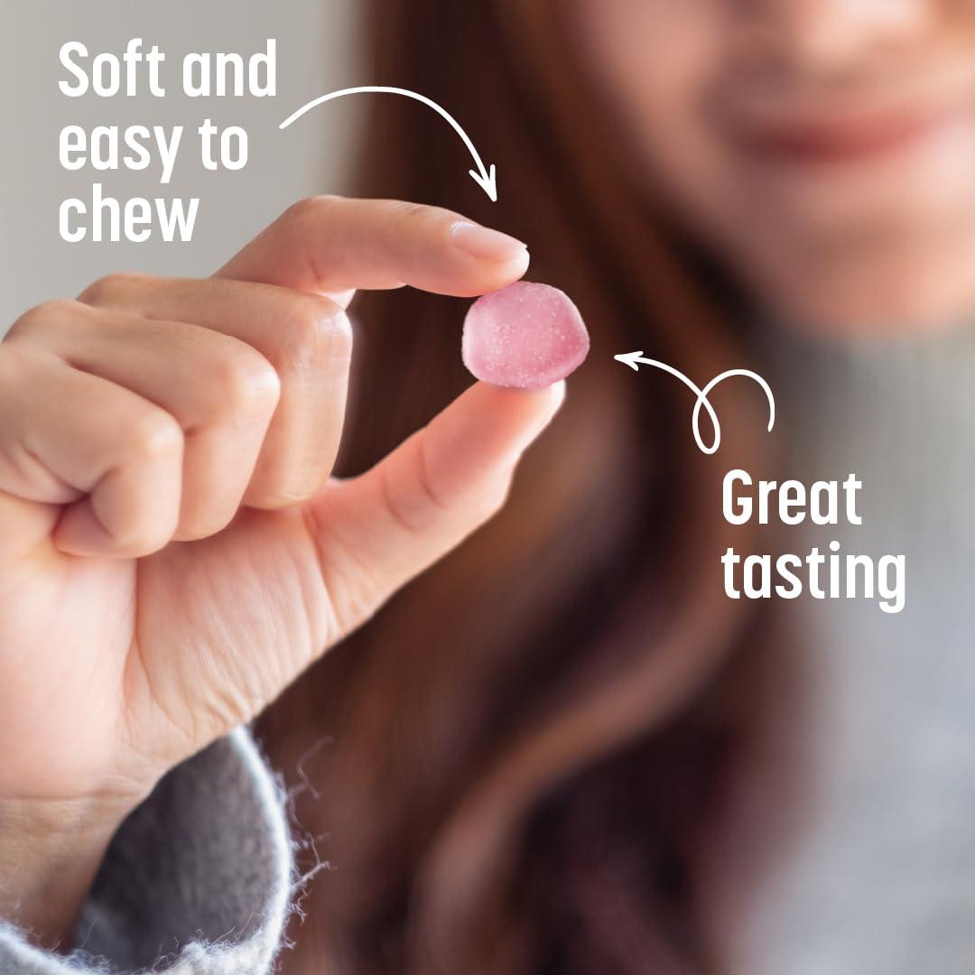 TUMS TUMS Gummy Bites Dietary Supplement for Occasional Heartburn Relief, Upset Stomach and Acid Indigestion, Great for a Summer BBQ - Cherry Berry Burst - 108 Count