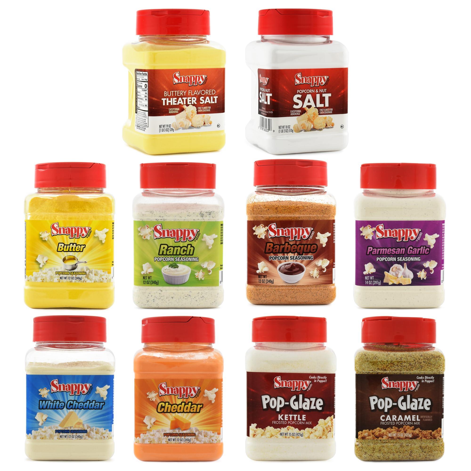 SNAPPY Snappy Mix & Match Popcorn Seasonings & Salts, 3 Pack
