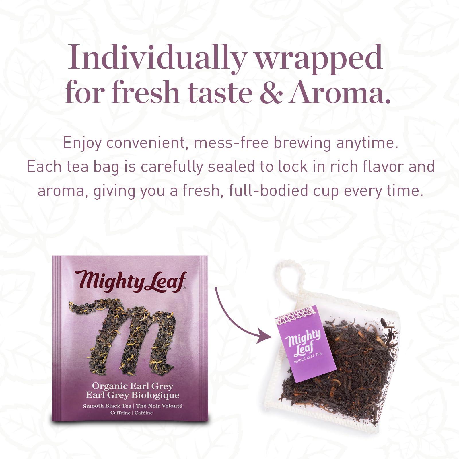Mighty Leaf Mighty Leaf Organic Earl Grey Tea, 100 Tea Pouches