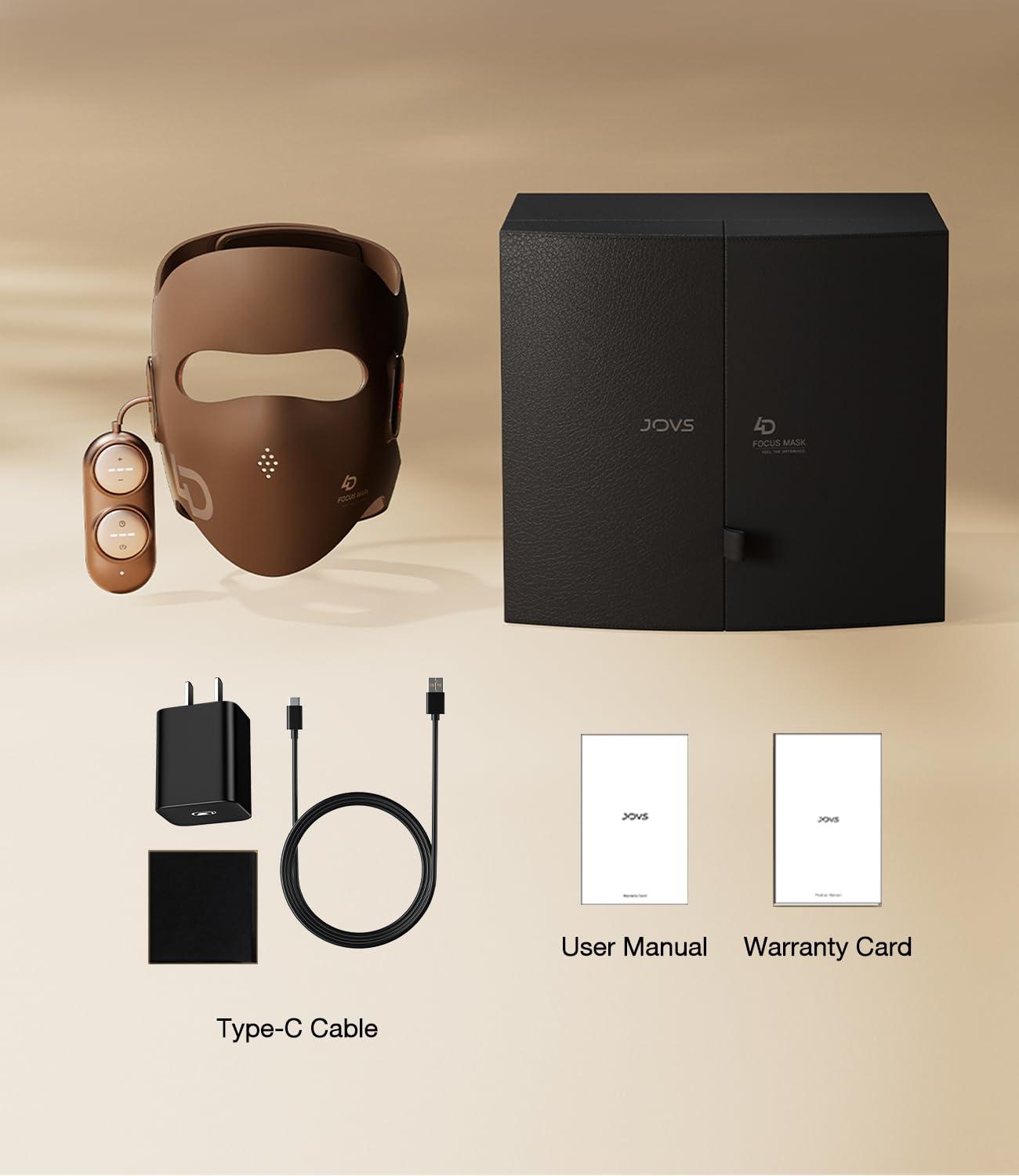 JOVS JOVS 4D Laser Light Therapy Mask - Red Light Therapy for Face, FPT Technology, 4 Wavelengths, Anti-Aging