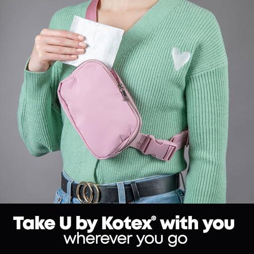 U by Kotex U by Kotex Clean & Secure Ultra Thin Pads with Wings, Regular Absorbency, 216 Count (6 Packs of 36) (Packaging May Vary)