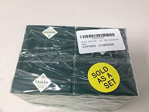 Maldon Salt (4 Pack) - Maldon Salt - Sea Salt MAL-MAL125 | 125g | 4 Pack Bundle