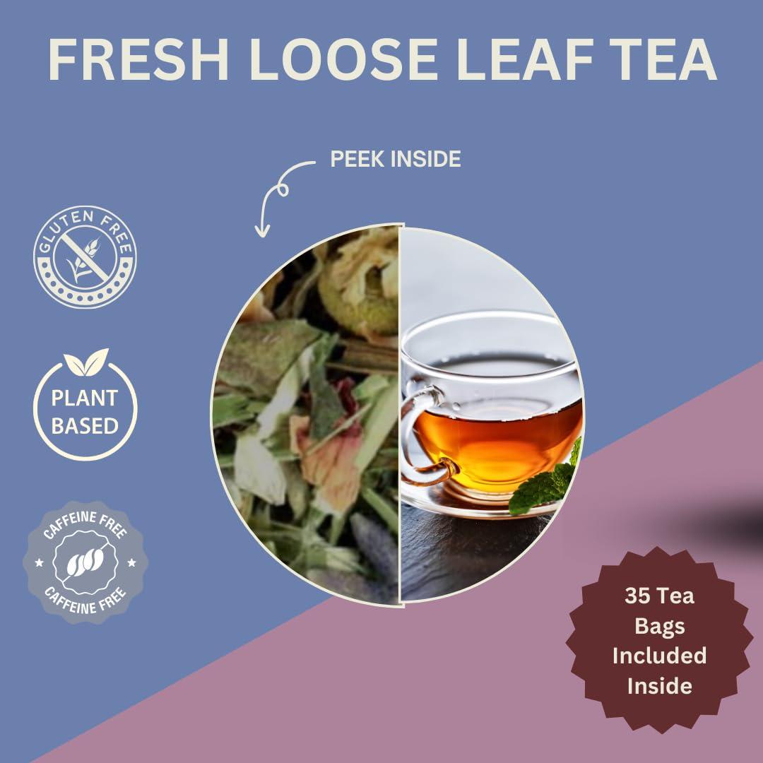 Its Health Tea Sleep Easy Herbal Tea (w/Chamomile, Lavender, Lemon Balm, Valerian Root, & Passion Flower) For A Good Nights Rest