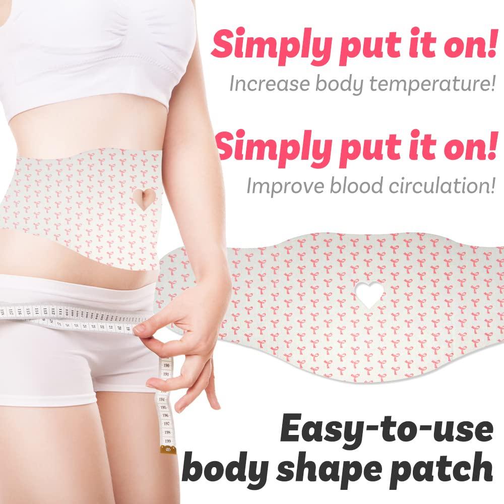 Spa Gelpatch 42C Spa Gelpatch 42C Body Applicator Tummy Sculpting Wrap for Women & Men Capsaicin All Natural Ingredients Easy to Use Fast Heating Thin Sticker (Corset Patch (Pack of 5)) Ver.37