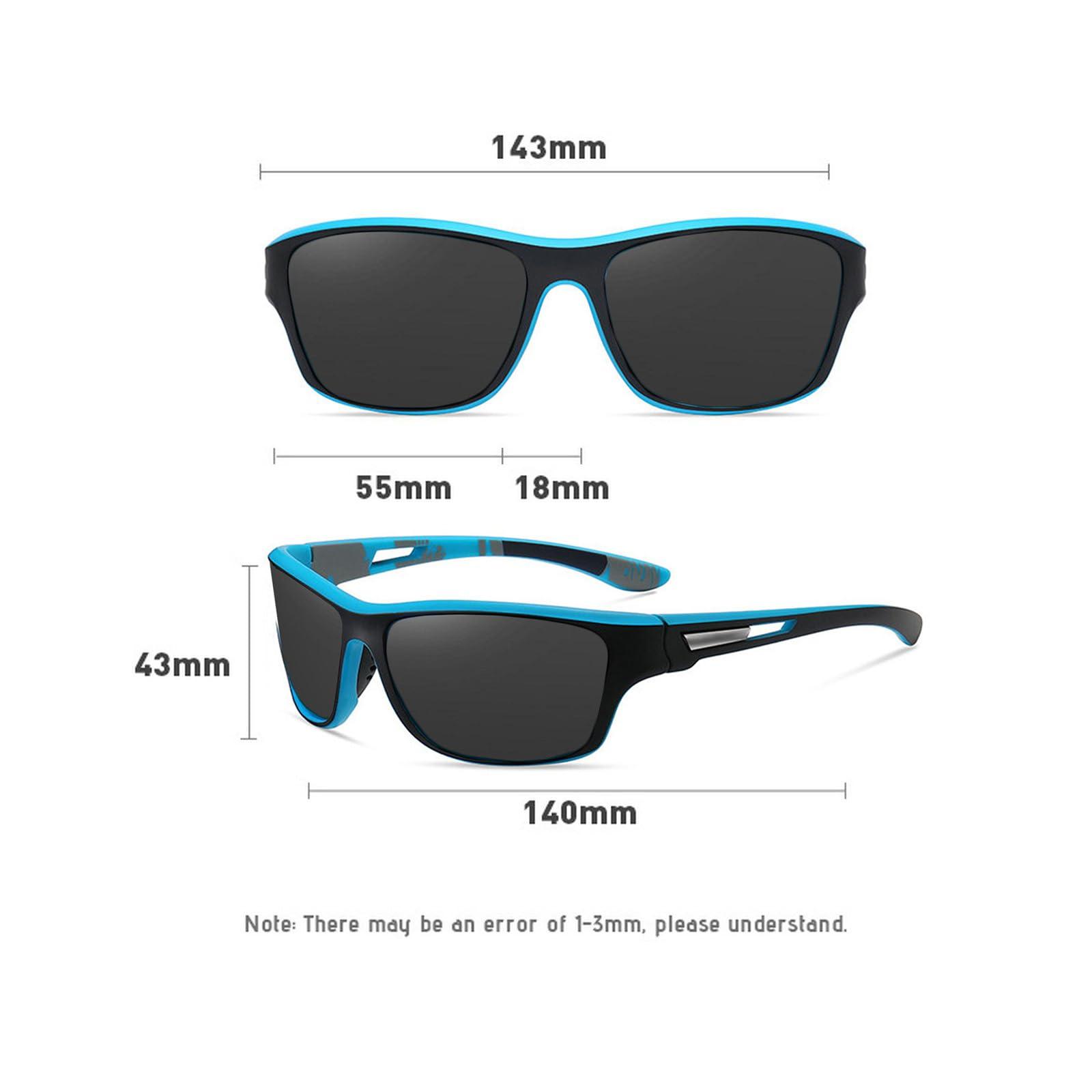 willochra willochra Full lens Polarized Reading Sunglasses for Men Driving Running Sports Reader Square UV Protection Style Unisex (blue black, 3.25, multiplier_x)