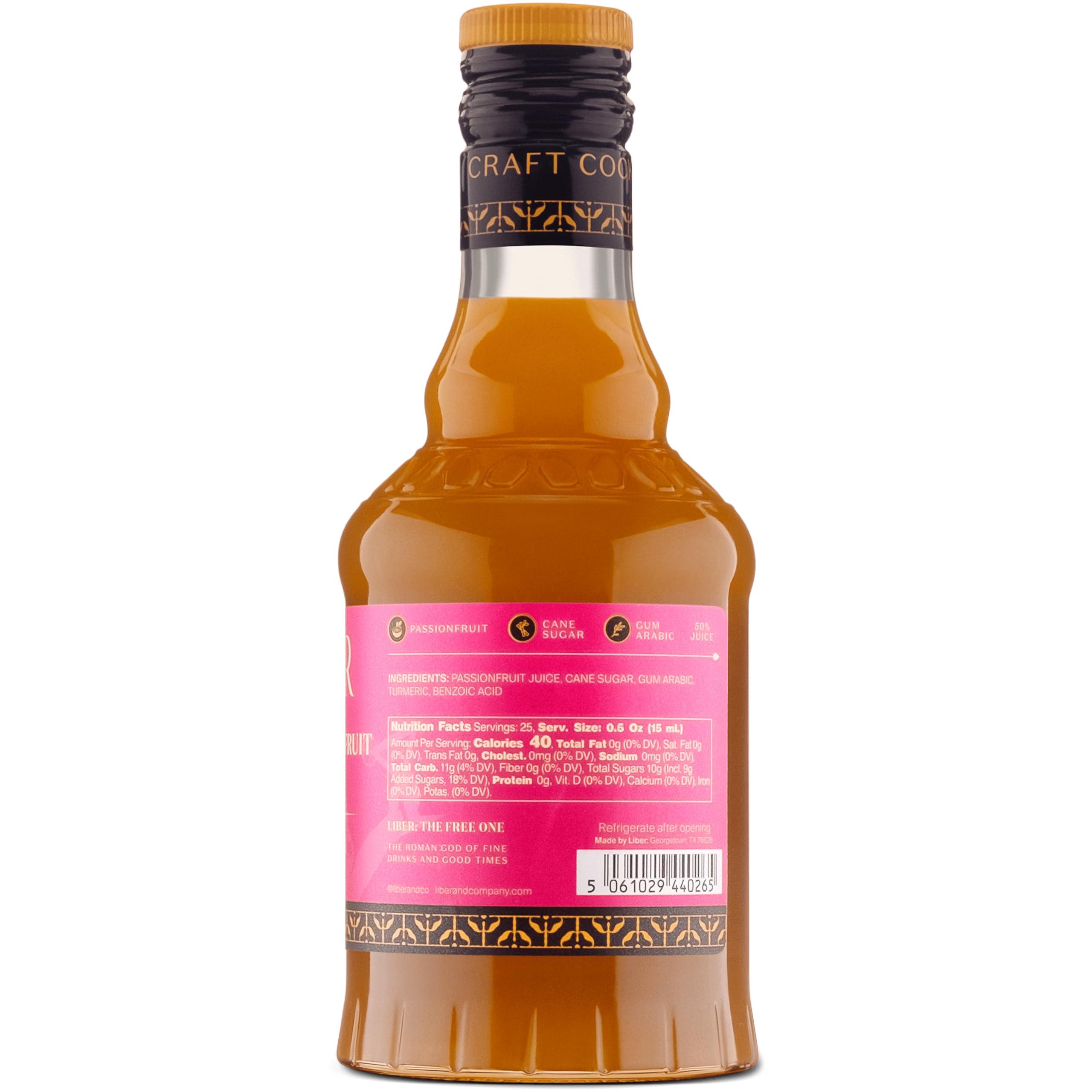 Liber & Co. Liber & Co. Tropical Passionfruit Syrup (12.7 oz) Made with Real Passion Fruit