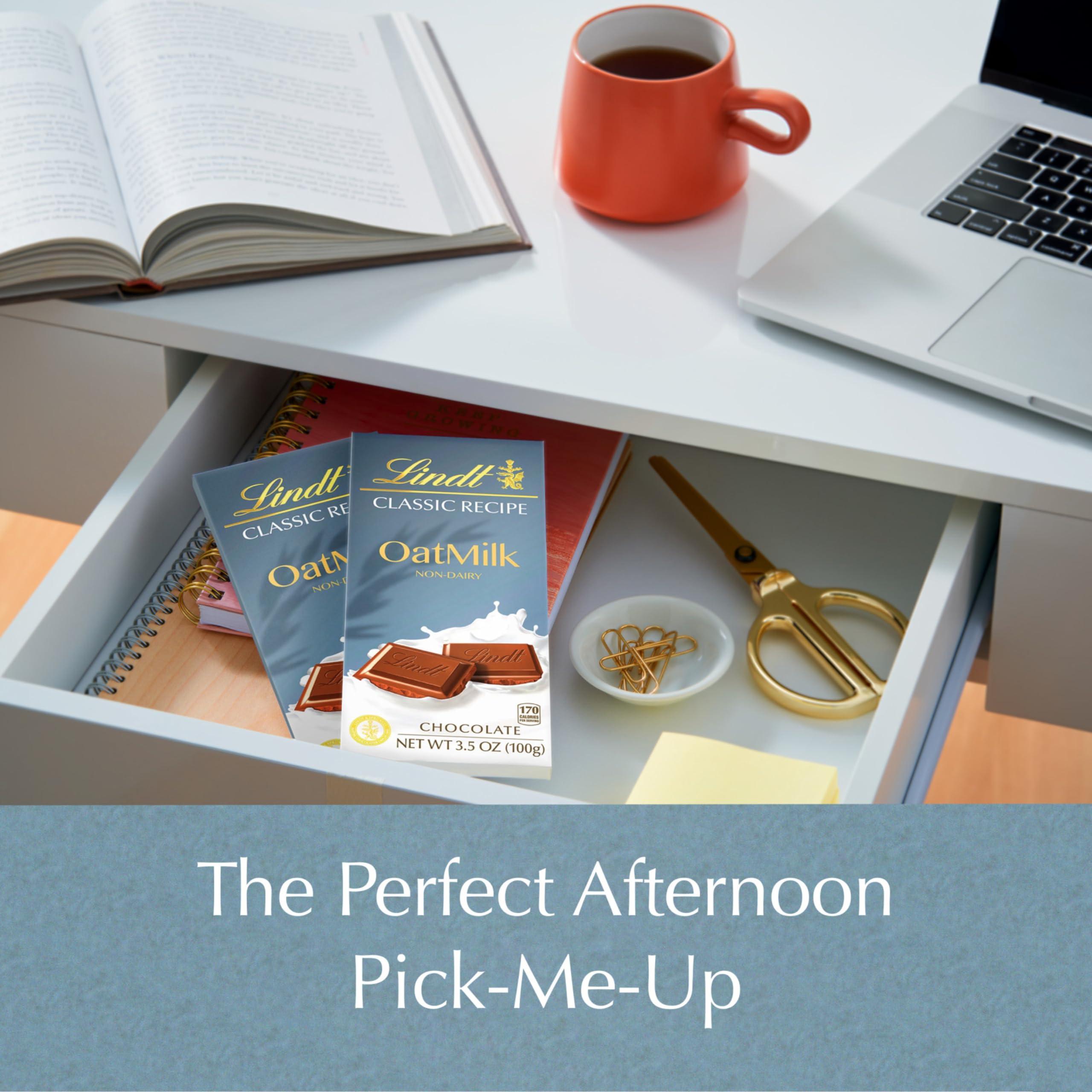 Lindt Lindt CLASSIC RECIPE Non-Dairy OatMilk Chocolate Candy Bar, Chocolate Candy for the Holidays, 10 Pack, 3.5 oz.