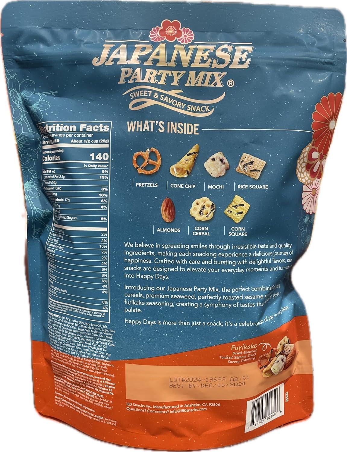 happyDay Generic JAPANESE PARTY MIX 180 SNACKS HAPPY DAYS