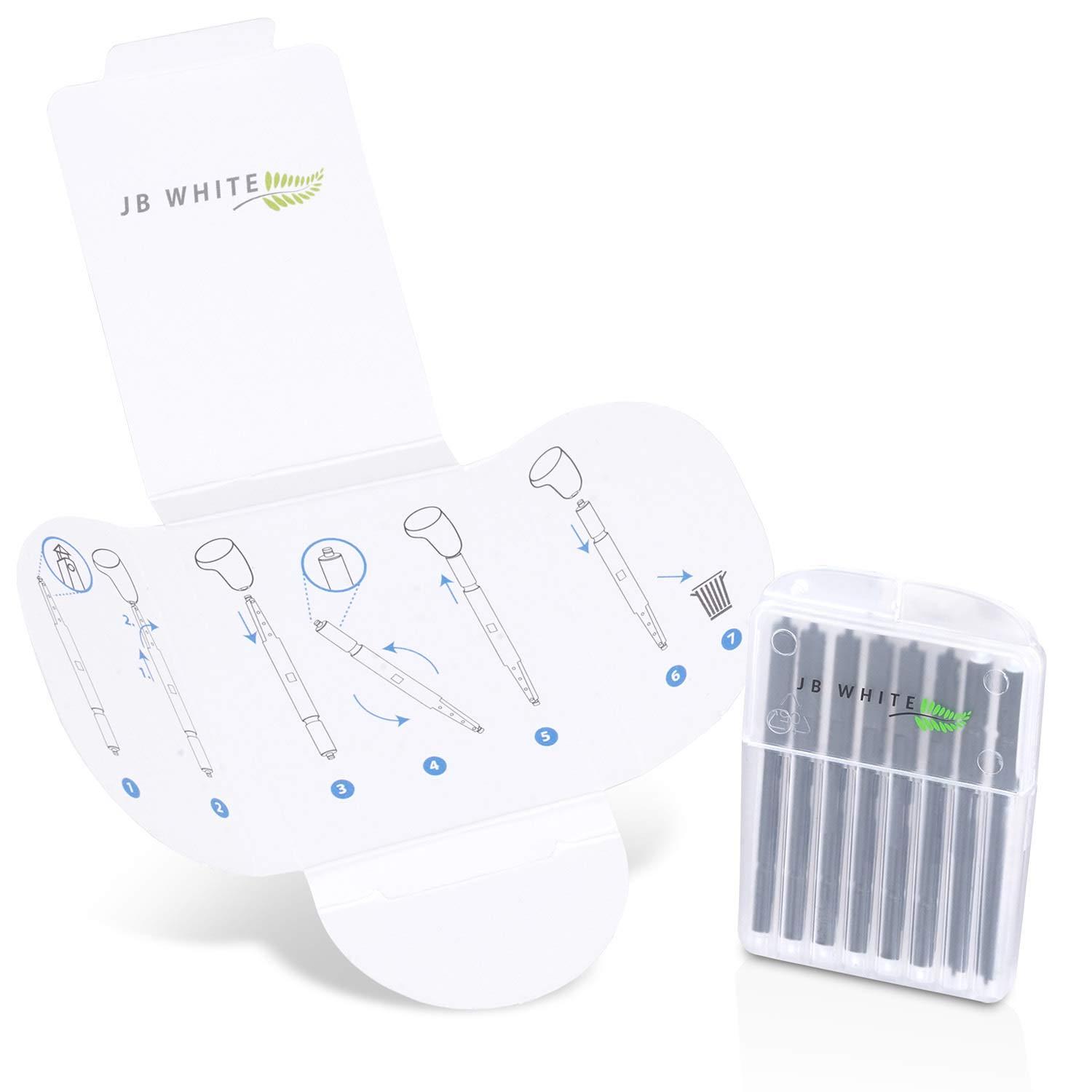 JB WHITE JB White 8 Wax Filters for Hearing Aids compatible with Phonak Cerustop Wax Guards | Widex Nanocare | Oticon ProWax MiniFit | Siemens Signia 3.0 | Resound | Hearing Aid Replacement Filter (8pcs 1.3mm)