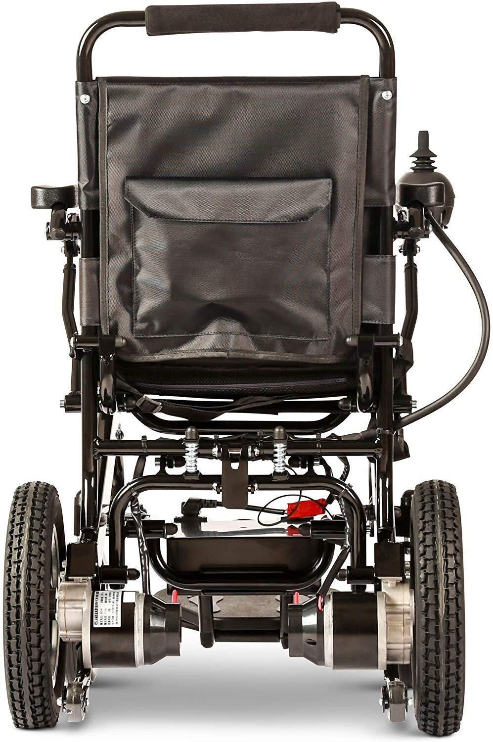 Wyyggnb Wyyggnb Electric Wheelchair for Adults, Aviation Travel Safe Electric Wheelchair Foldable Heavy Duty Power Wheel Chair (Black)