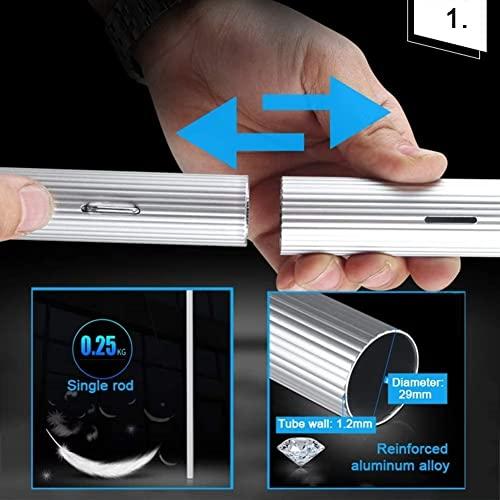 WuDLi Cleaning Brush Window Cleaning Pole, Water Fed Telescopic Brush with Squeegee, Water/Hose Fed Pole, Cleaning Photovoltaic and Solar Panels / 11M Rod / 30Cm Brush Head