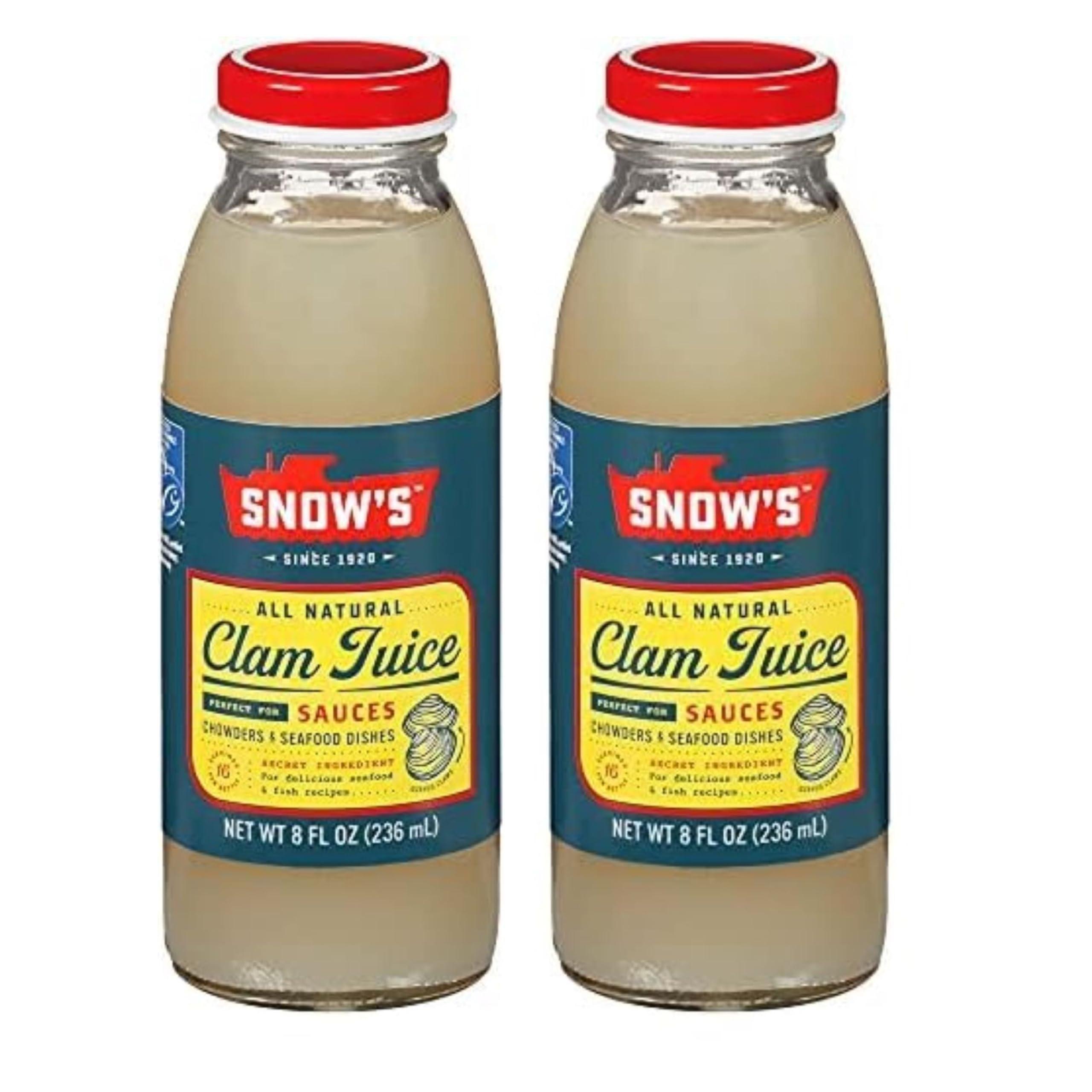 Bumble Bee Snow\'s All Natural Clam Juice, 8 Fl Oz (Pack of 2)