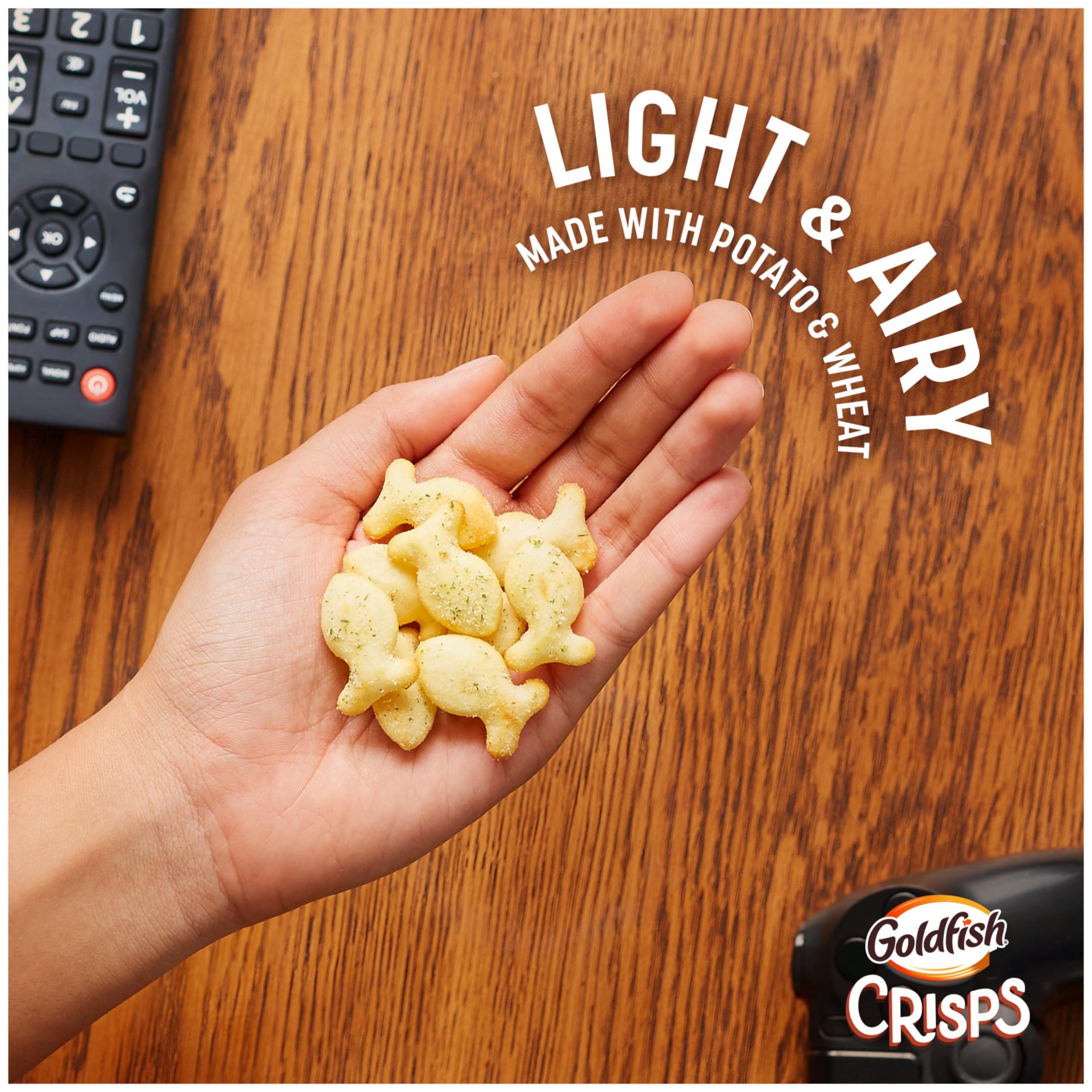 Pepperidge Farm Goldfish Crisps Sour Cream & Onion Baked Chip Cracker Snacks, 6.25 Oz Bag