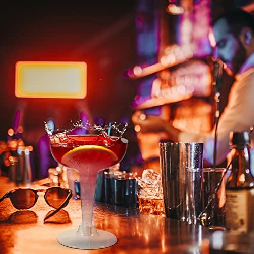 Toddmomy Toddmomy 20pcs Plastic Wine Glass Clear Cocktail Cup Margarita Glasses Cinco De Mayo Party Decorations Parfait Cup Drinking Cup Wine Tasting Cup Wine Cup Delicate Ice Cream Cup