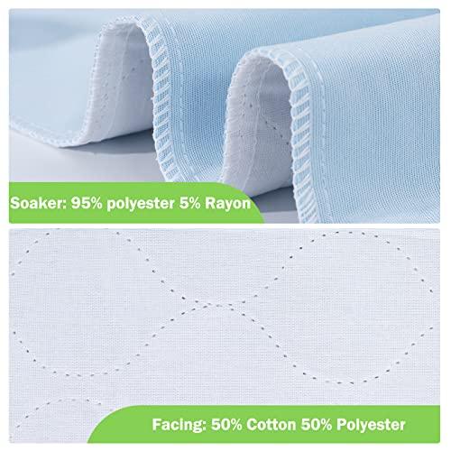 Green life universe 18 Pack Waterproof Underpads Washable Reusable Pet Training Bed Pad Soft Incontinence Adult Senior, 30\" x 34\"