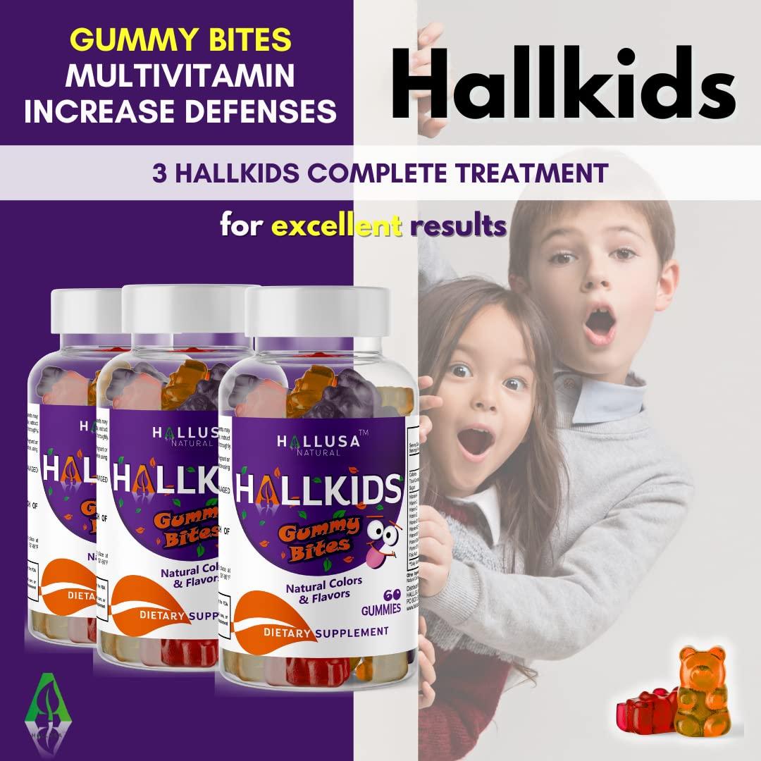 Hallusa Natural Hallusa Natural Multivitaminas para Niños en Gomitas Refuerza su sistema inmune, su concentración y Memoria contiene Vitaminas A,C,D,E,B en todas sus categorias